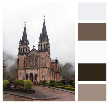 Asturias Covadonga Basilica Catholic Church Image